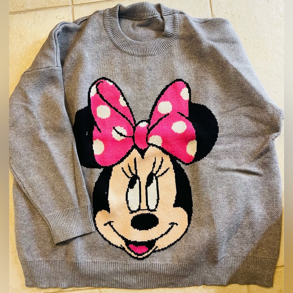 Over size mini sweater